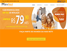 Tablet Screenshot of maxnettelecom.com.br